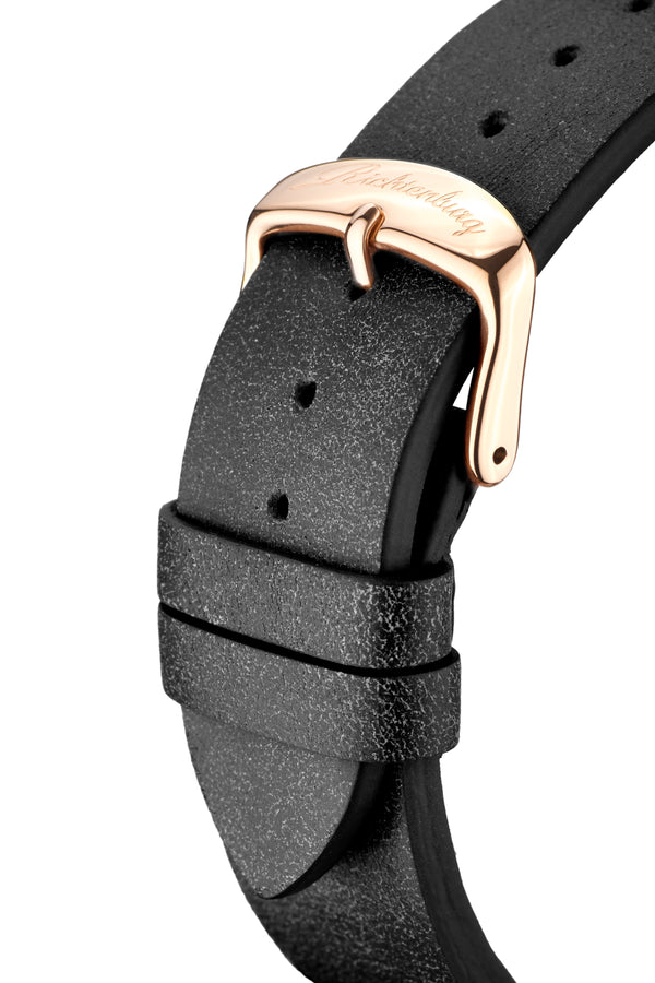 bracelet watches — Leather strap Burbank — Band — black rose gold