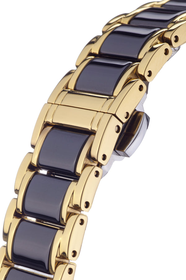 bracelet watches — Stainless steel-ceramic bracelet Belana — Band — black gold
