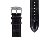 bracelet watches — leather band Calendrier — Band — black steel