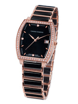 Automatic watches — Leandra — Chrono Diamond — rosegold IP ceramic black