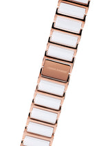 bracelet watches — ceramic band Leandra — Band — white rosegold