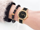 Automatic watches — Thyrsa — Chrono Diamond — gold IP ceramic black