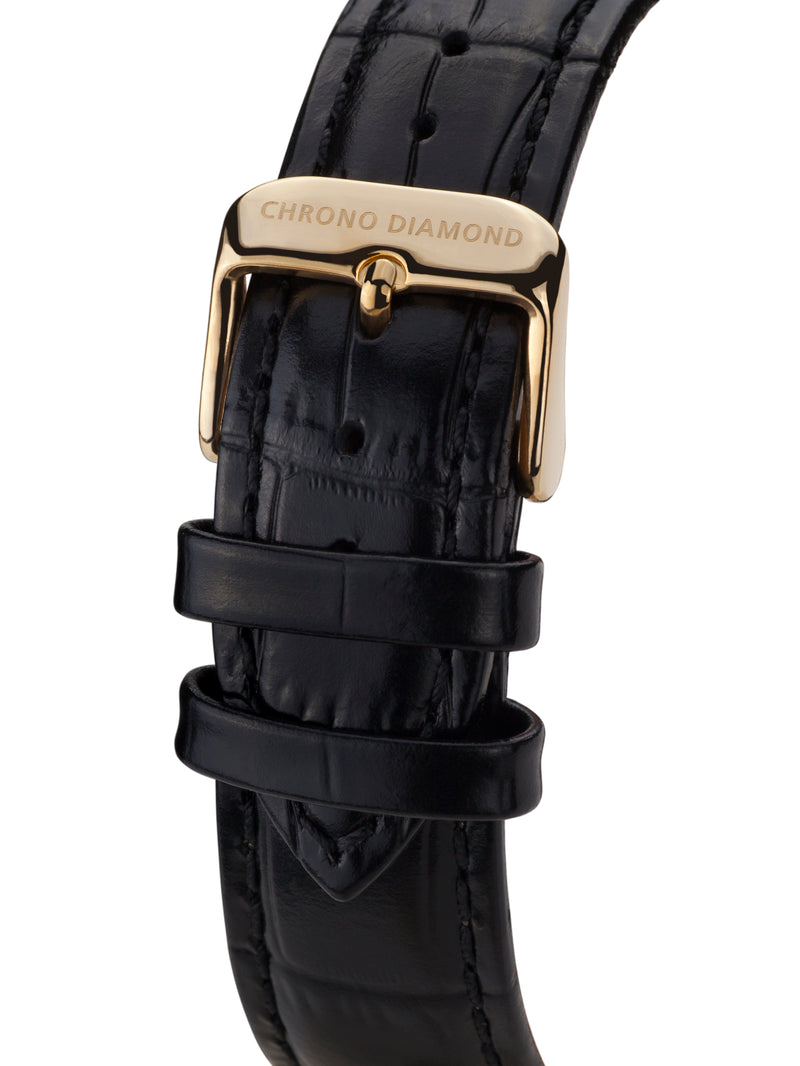 bracelet watches — leather band Nestor — Band — black gold