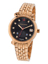 Automatic watches — Nesta — Chrono Diamond — rosegold IP black