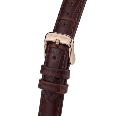 leather band Nesta — brown rosegold