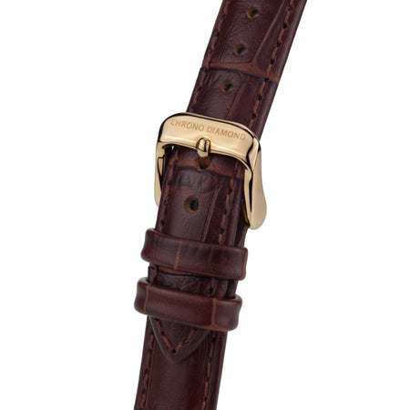 leather band Nesta — brown gold