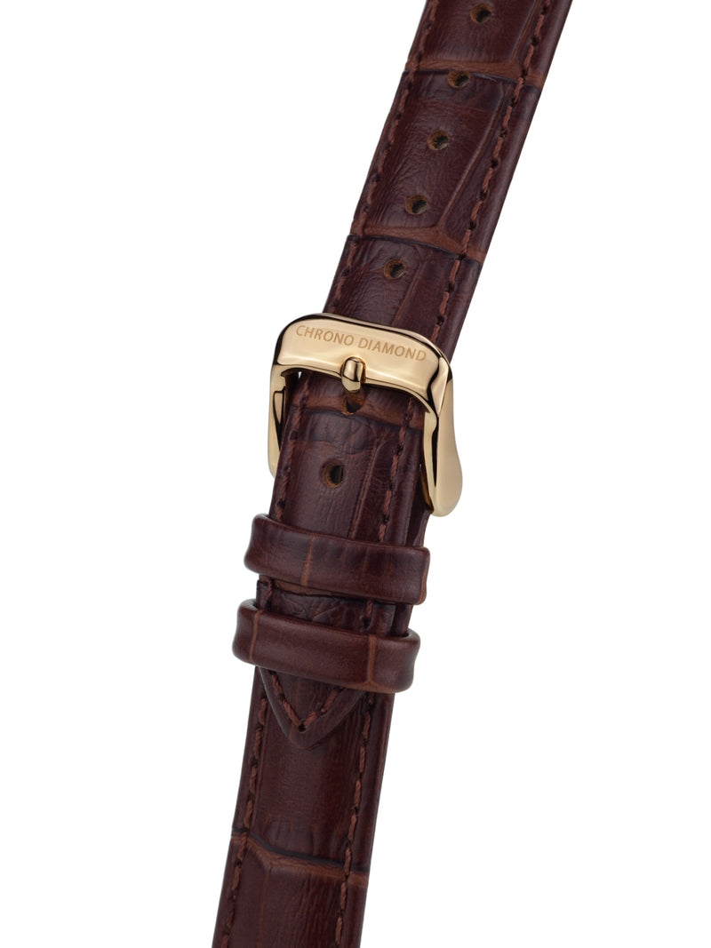 bracelet watches — leather band Nesta — Band — brown gold