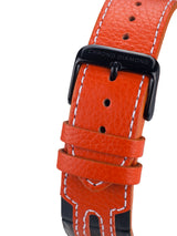 bracelet watches — leather band Nereus — Band — orange black