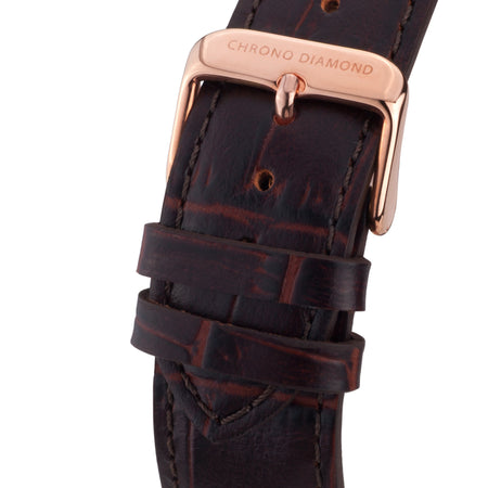 leather band Argos — brown rosegold