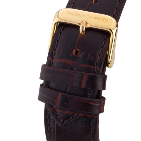 leather band Argos — brown gold