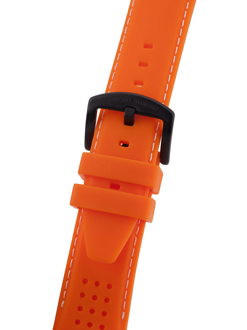 bracelet watches — rubber band Neelos — Band — orange black