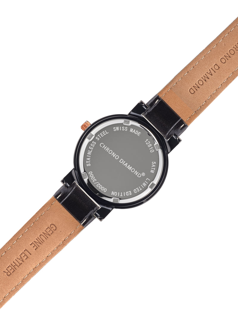 Automatic watches — Ilka — Chrono Diamond — rosegold IP black