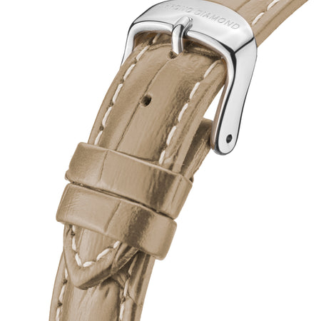 leather band Skylla — beige silver