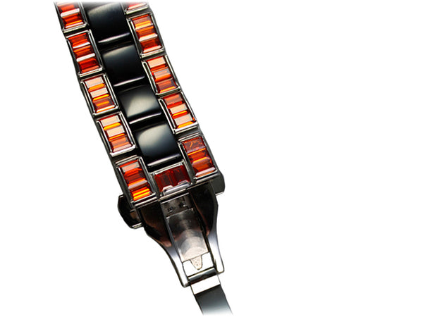 bracelet watches — Ceramic bracelet Galaxy — Band — black orange