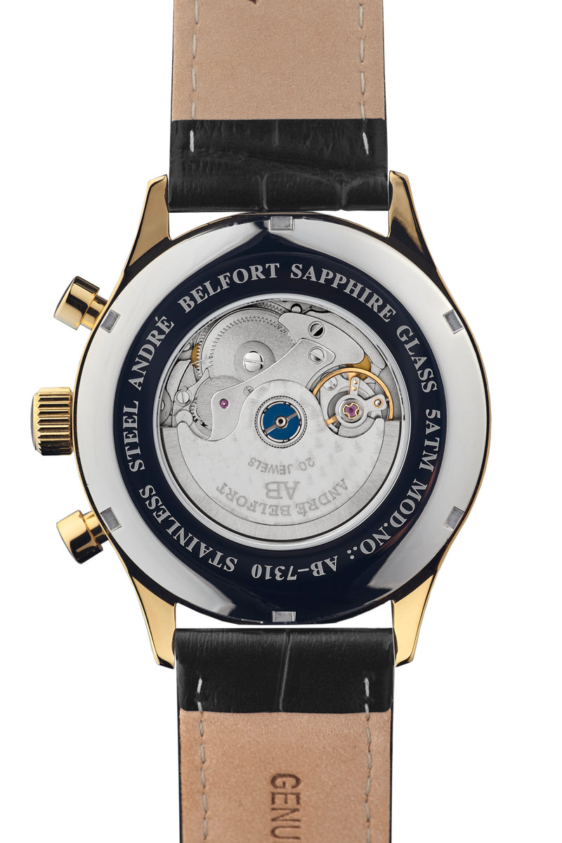 Automatic watches — Calendrier — André Belfort — gold black II