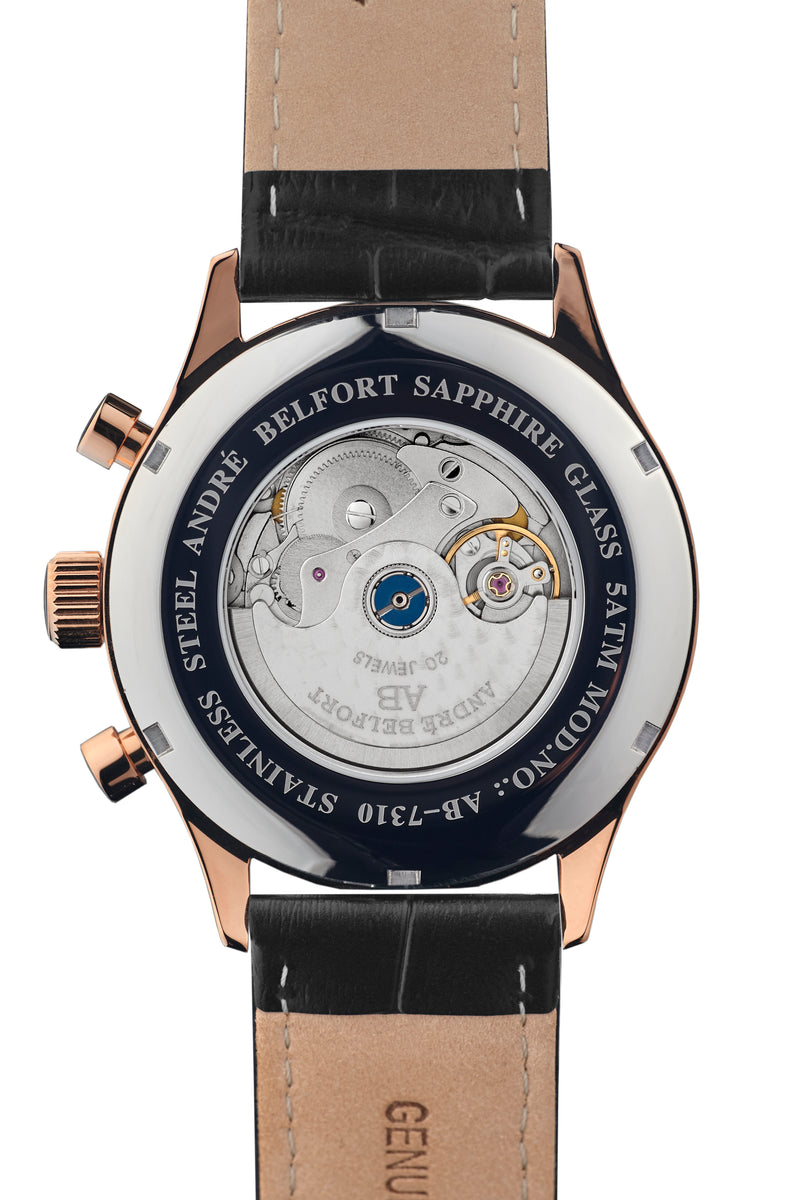 Automatic watches — Calendrier — André Belfort — rosegold silver II