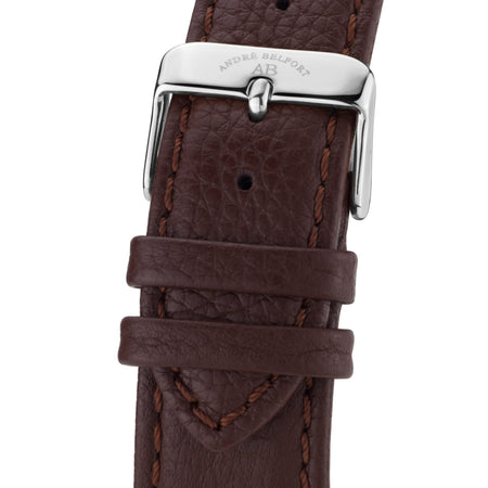 leather band Empereur — brown steel
