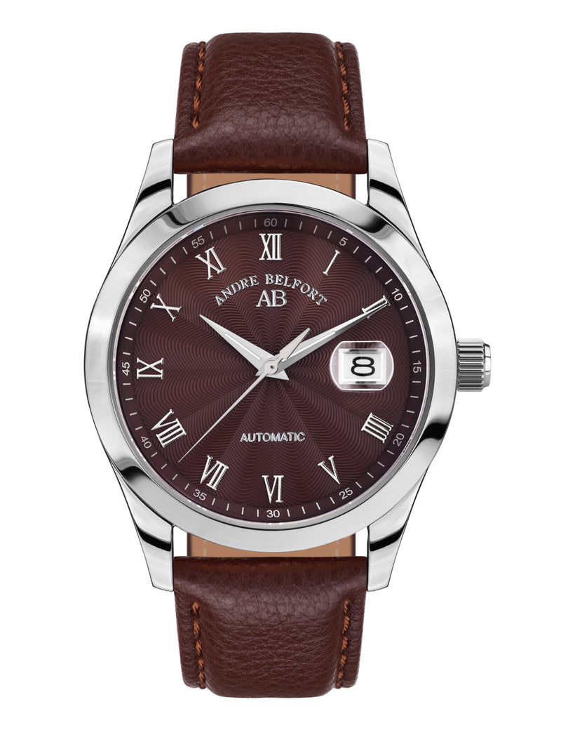bracelet watches — leather band Empereur — Band — brown steel
