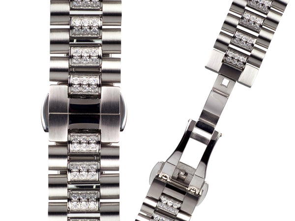 bracelet watches — steel band Comète — Band — silver steel