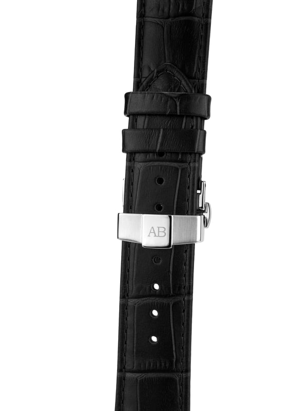 bracelet watches — leather band Le Maître — Band — black steel