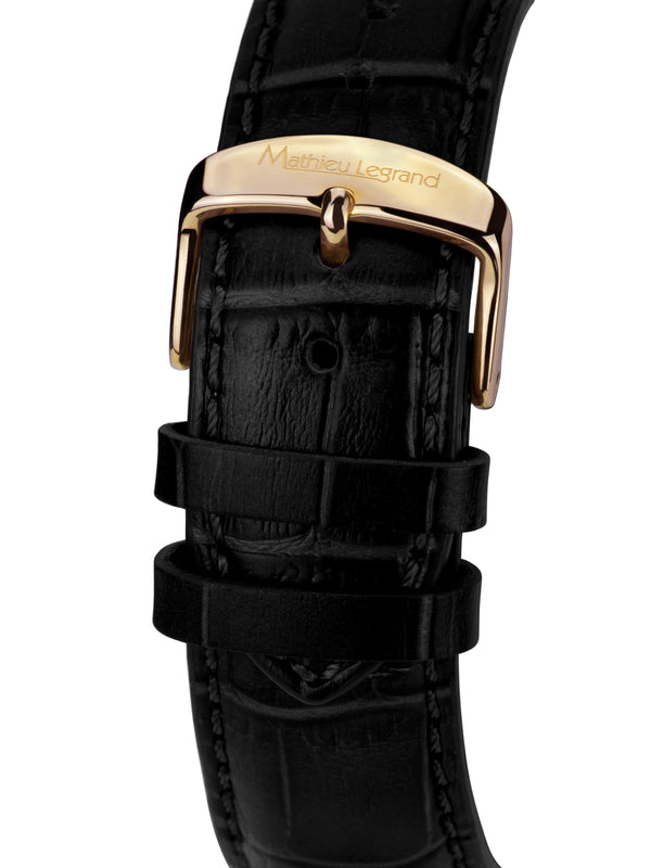 bracelet watches — Leather bracelet Classique — Band — black gold