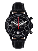 bracelet watches — Leather bracelet Orbite Polaire — Band — black black