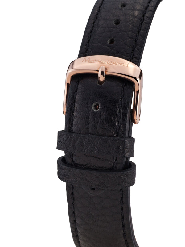 bracelet watches — Leather bracelet Master — Band — black rose gold