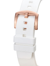 bracelet watches — Rubber strap Immergée — Band — white rose gold