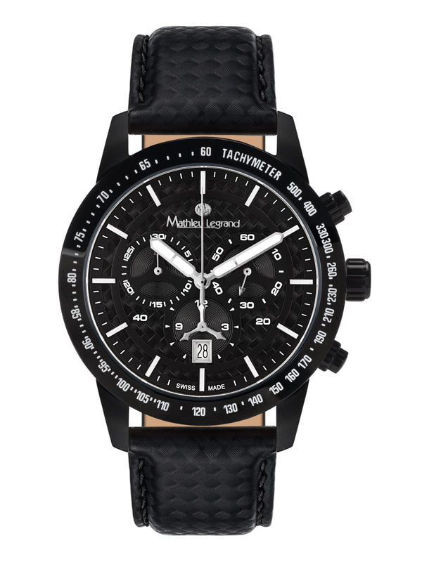 bracelet watches — Leather strap Grande Vitesse — Band — black black