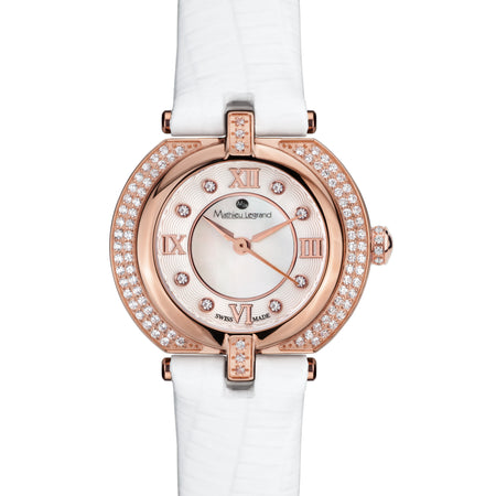 Mille Cailloux — rosegold IP silver leather