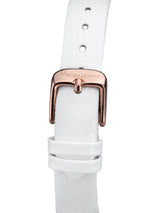 bracelet watches — Leather bracelet Mille Cailloux — Band — white rose gold