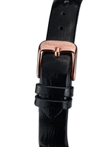 bracelet watches — Leather bracelet Mille Cailloux — Band — black rose gold