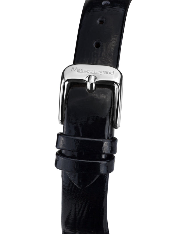 bracelet watches — Leather bracelet Mille Cailloux — Band — black silver
