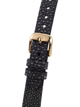 bracelet watches — Leather bracelet Papillon — Band — black gold