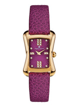 bracelet watches — Leather bracelet Papillon — Band — purple gold