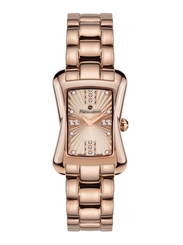 bracelet watches — Steel bracelet Papillon — Band — rose gold