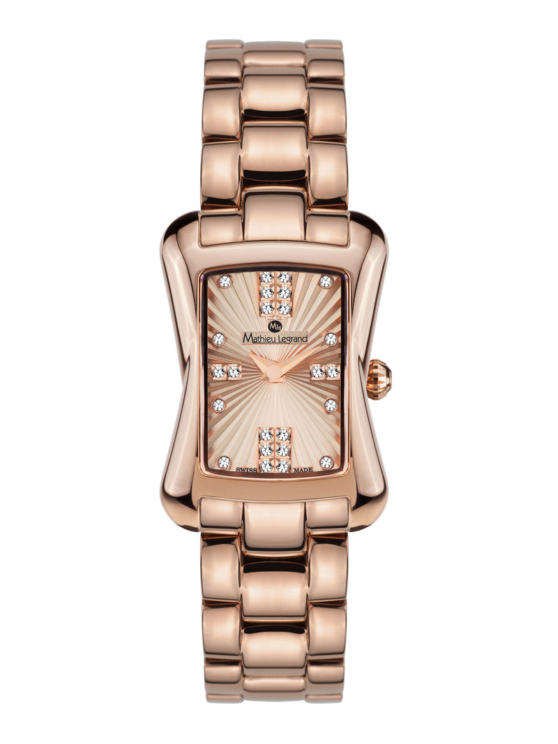 bracelet watches — Steel bracelet Papillon — Band — rose gold
