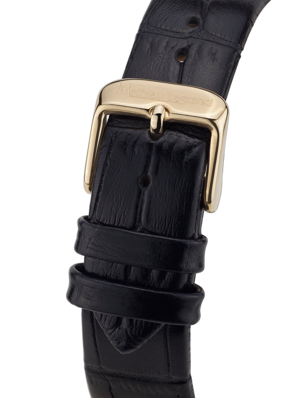 bracelet watches — Leather bracelet Rayon de Lune — Band — black gold