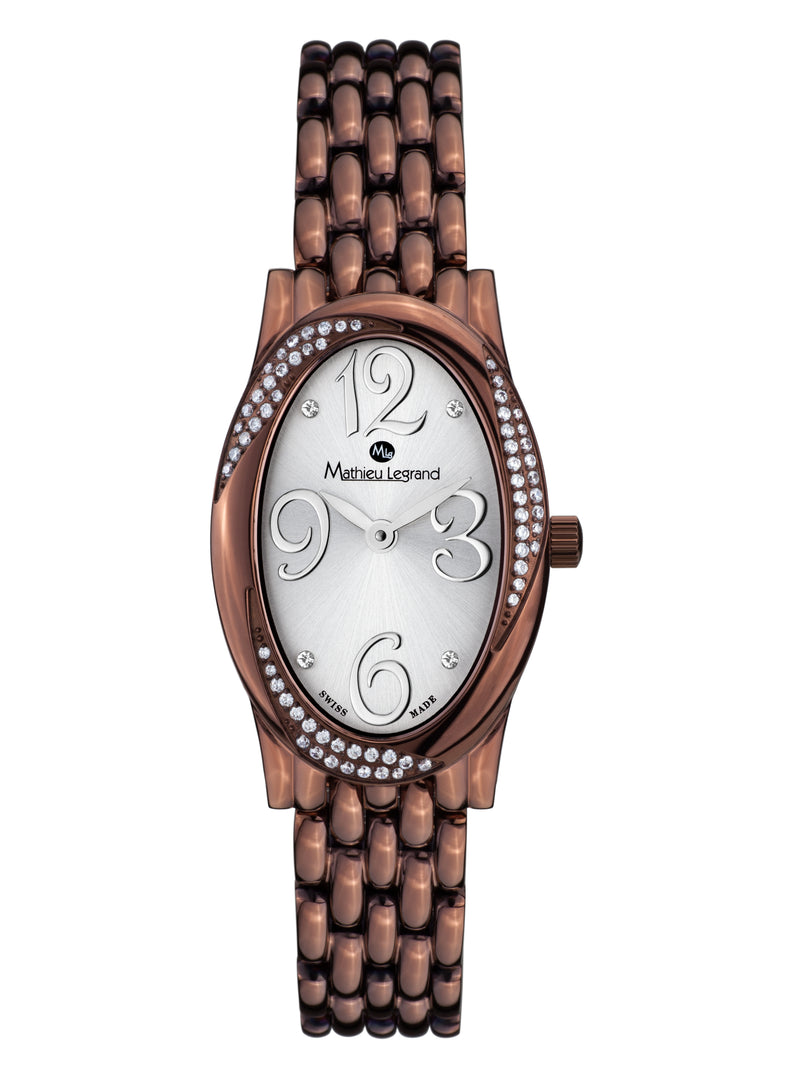 bracelet watches — Steel bracelet Reflet du Temps — Band — brown