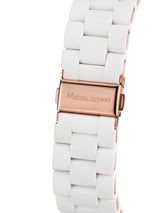 bracelet watches — Steel bracelet with soft Nacré silicone coating — Band — white rose gold