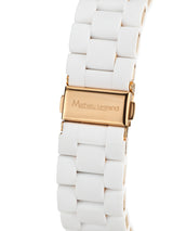 bracelet watches — Steel bracelet with soft Nacré silicone coating — Band — white gold