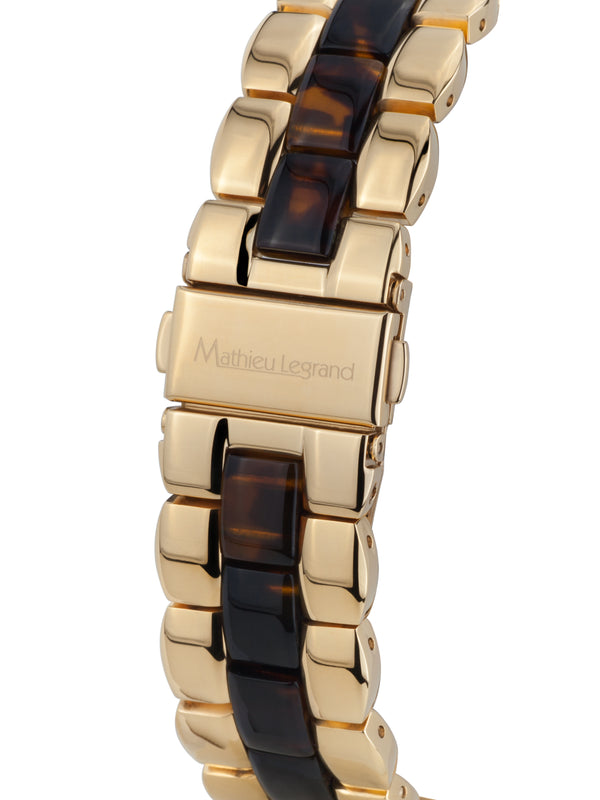 bracelet watches — Steel bracelet Shérézade — Band — bicolor gold brown