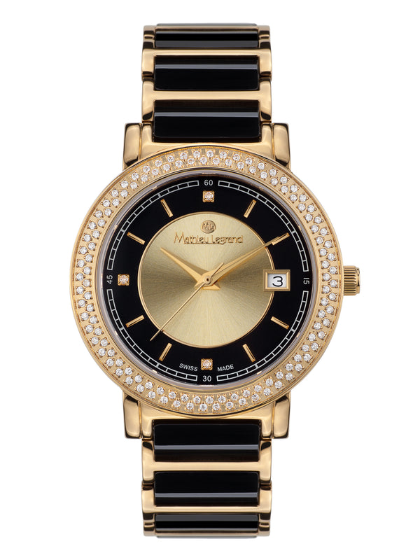 bracelet watches — Stainless steel-ceramic bracelet Ciel d´Etoiles — Band — black gold