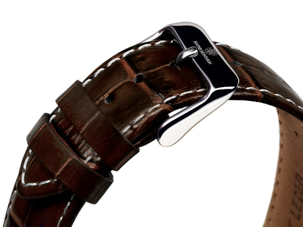 bracelet watches — Leather strap Réserve de Marche — Band — brown silver