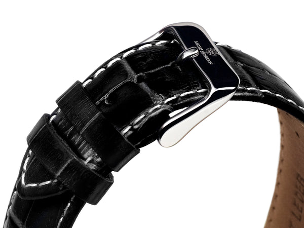 bracelet watches — Leather strap Réserve de Marche — Band — black silver