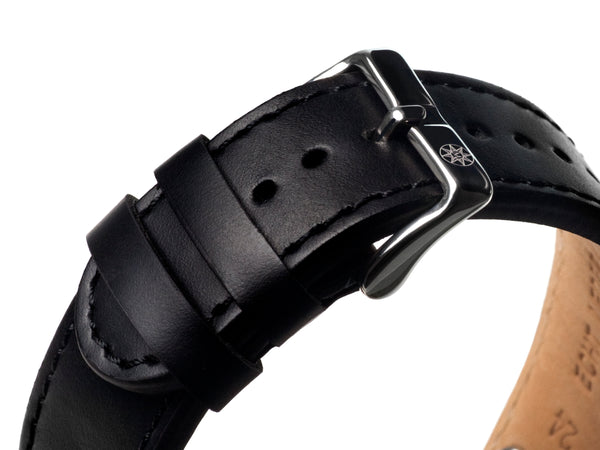 bracelet watches — Leather strap Le Général — Band — black silver