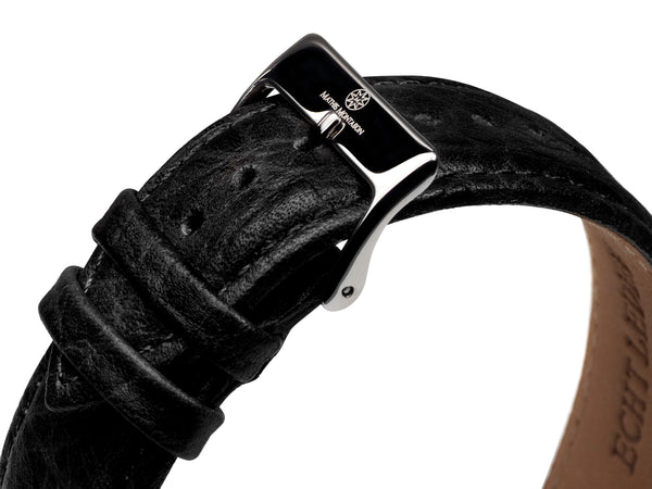 bracelet watches — Leather strap Classique Moderne — Band — black silver