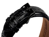 bracelet watches — Leather strap Squelette — Band — black black