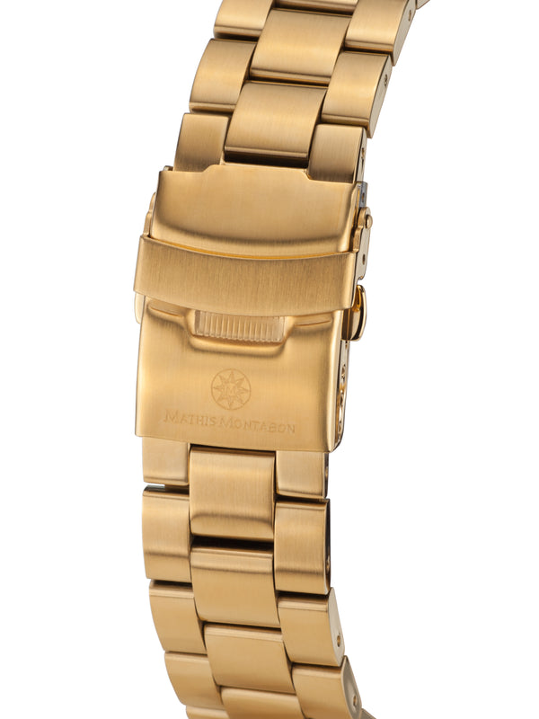 bracelet watches — Steel bracelet Globe Trotter — Band — gold