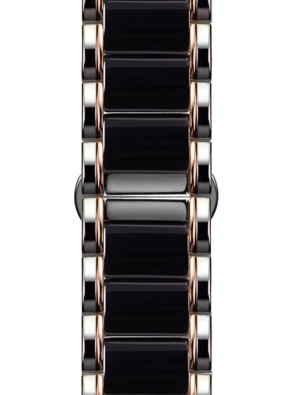 bracelet watches — Stainless steel-ceramic bracelet La Magnifique — Band — black rose gold silver